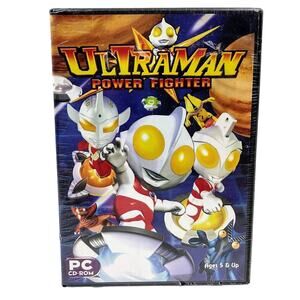 Rare! Ultraman Power Fighter PC CD-ROM Selectsoft for Windows Me/2000/XP/Vista